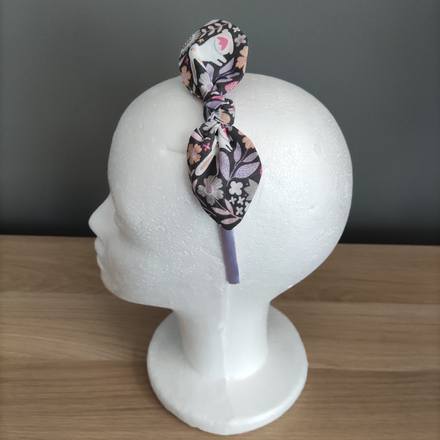 Cerchietto con fiocchetto fantasie primaverili