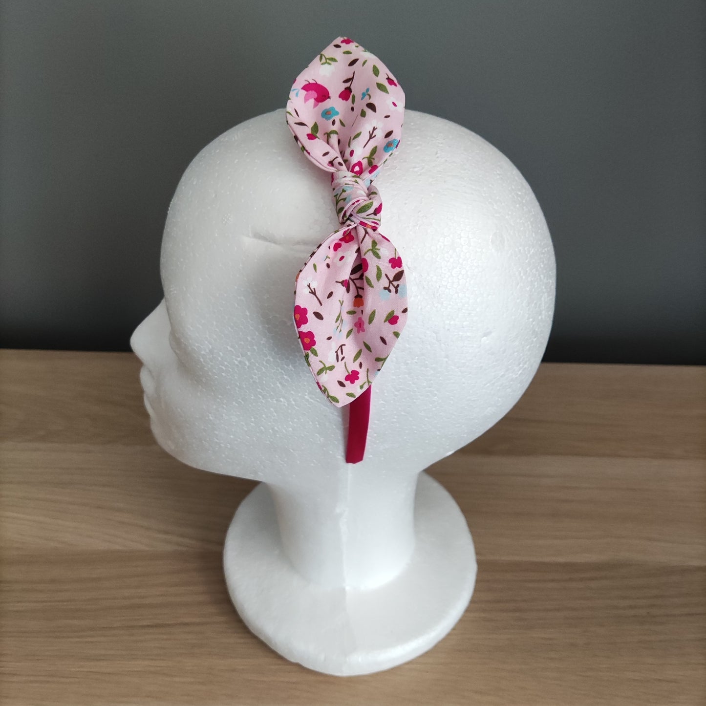 Cerchietto con fiocchetto fantasie primaverili