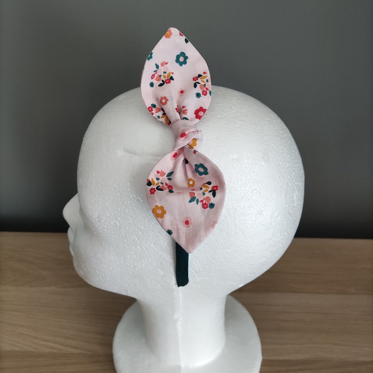 Cerchietto con fiocchetto fantasie primaverili