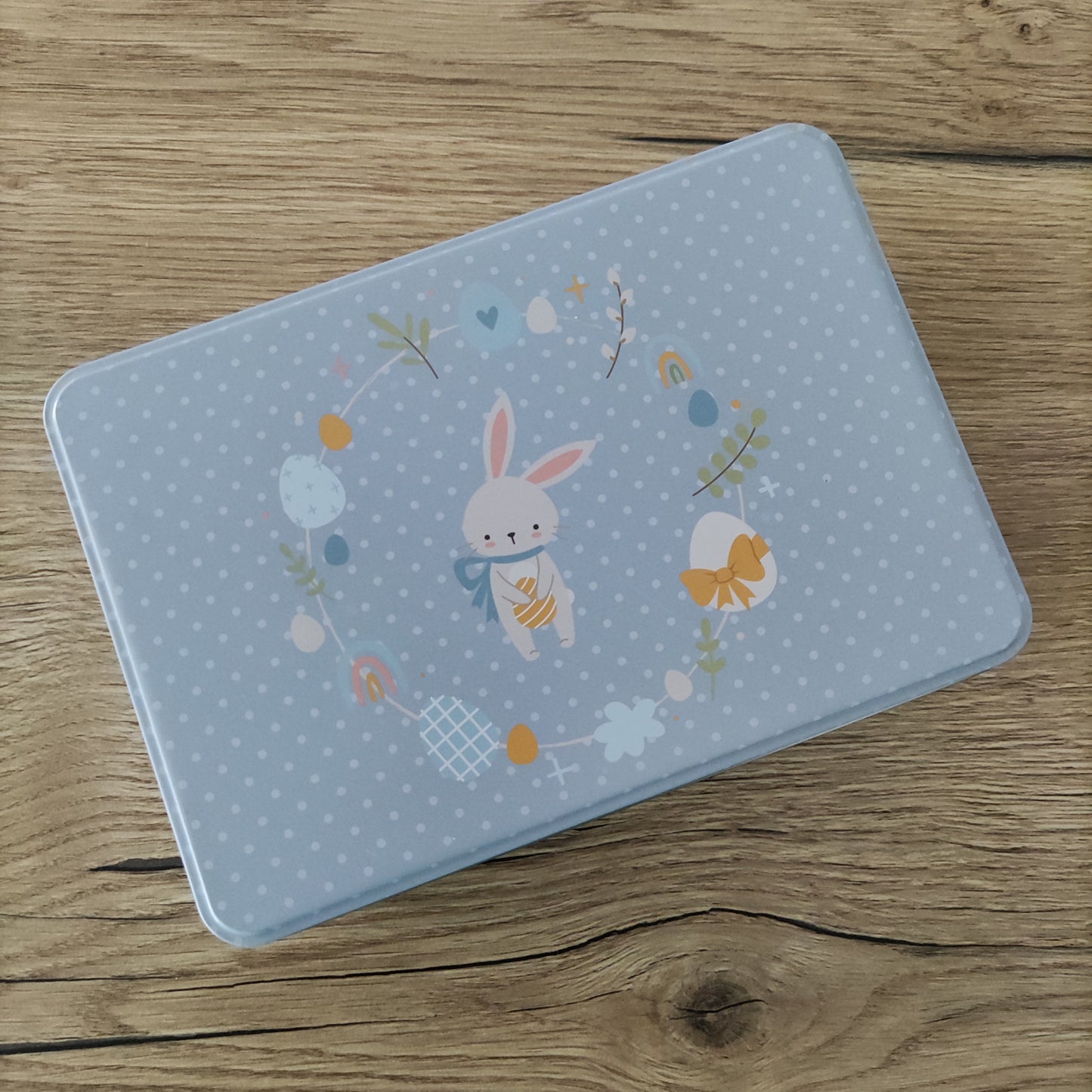 Doudou coniglietto con scatolina pasquale