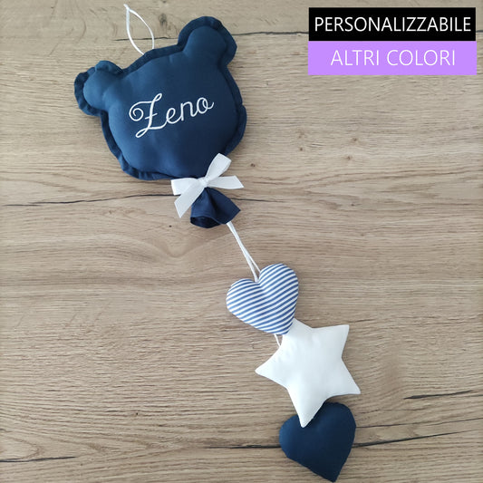 Palloncino nascita con pendagli a forma di ORSETTO
