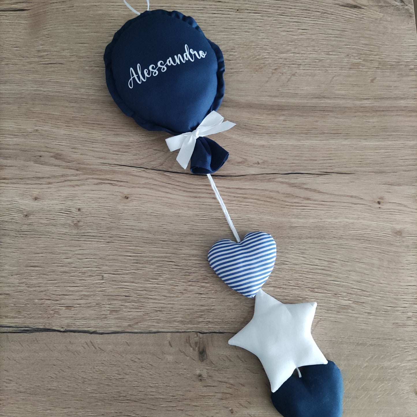 Palloncino nascita con pendagli MISURA GRANDE