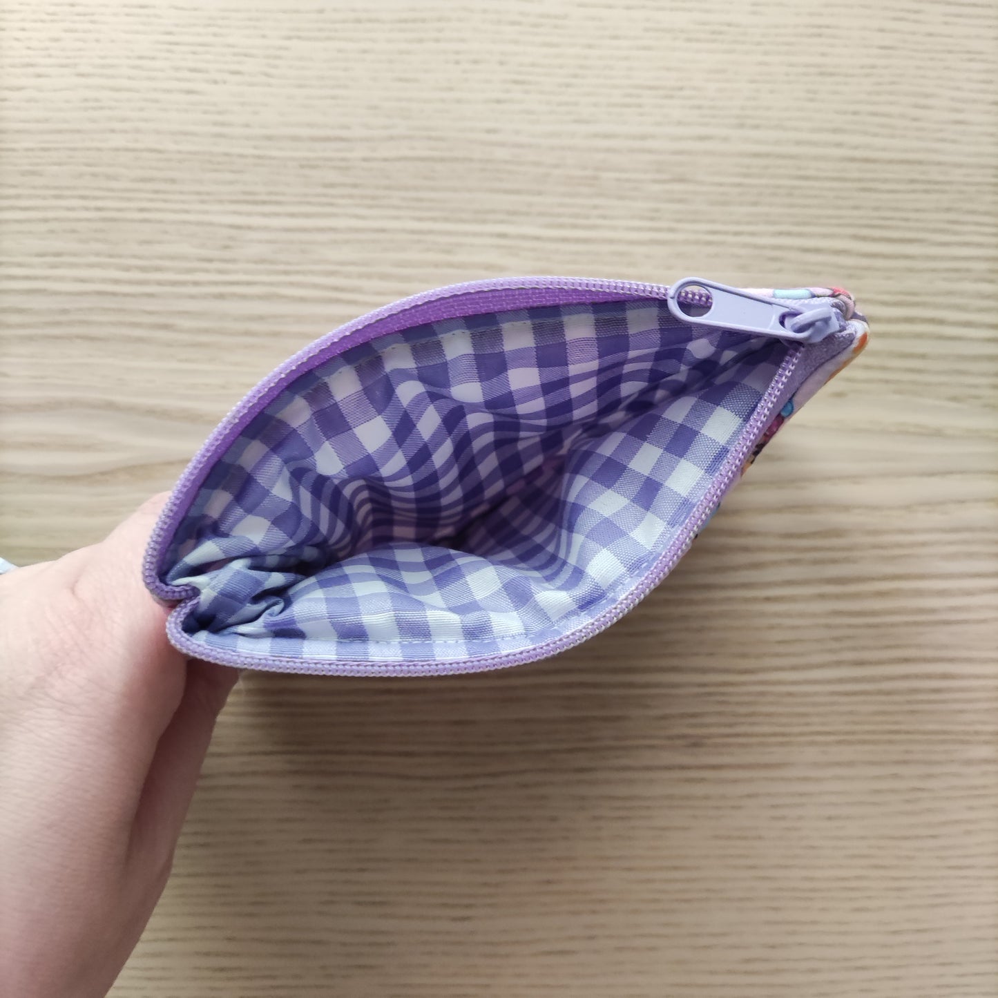 Pochette + portachiavi Stitch rosa