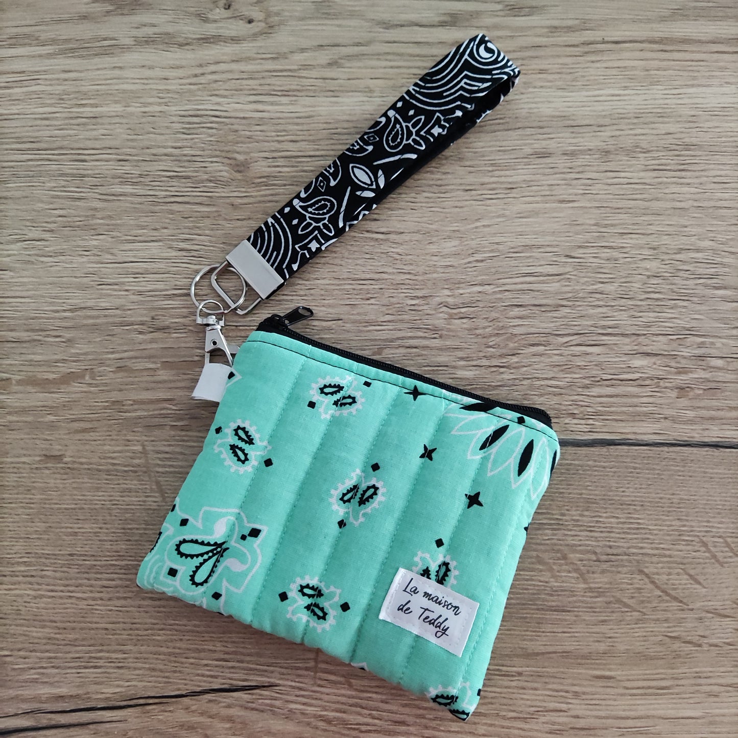 Mini pochette bandana trapuntata